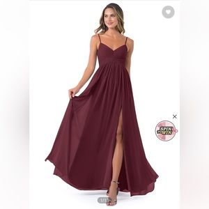 Azazie Alia Cabernet Bridesmaid Dress